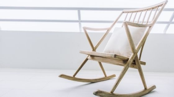 wooden rocking chair